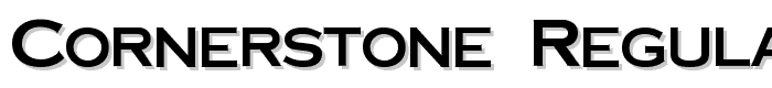 Cornerstone Regular font